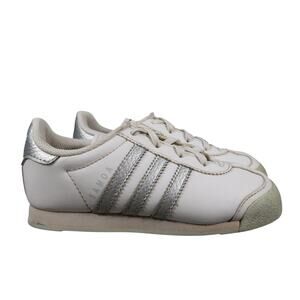 Adidas Shoes Toddler Kids 10K Sneaker Samoa Trainer Lifestyle Lace Up White Gray
